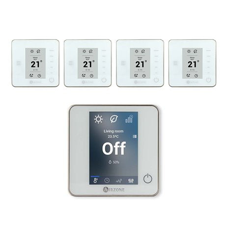 Inter Clim 31 - PACK THERMOSTATS 1 BLUE ZERO + 4 THINK - Inter Clim 31